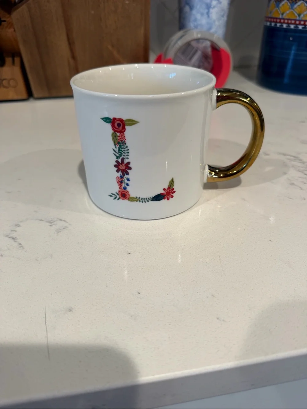 Opalhouse Porcelain Mug with Floral 